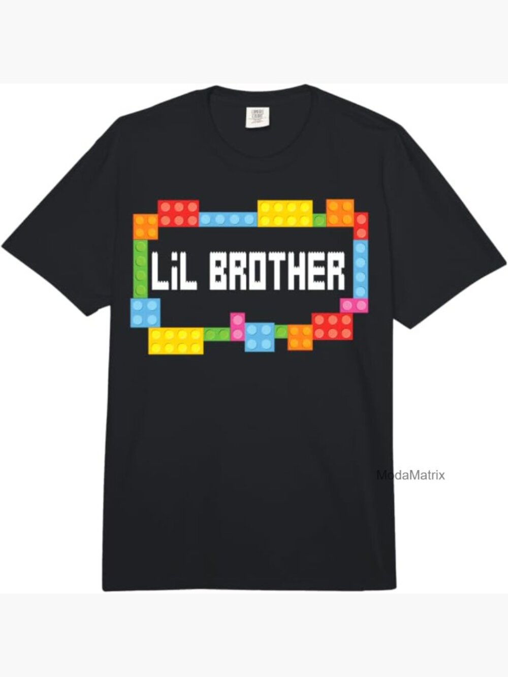 Master Builder Lil Brother T-Shirt - Funny Building Blocks Tee